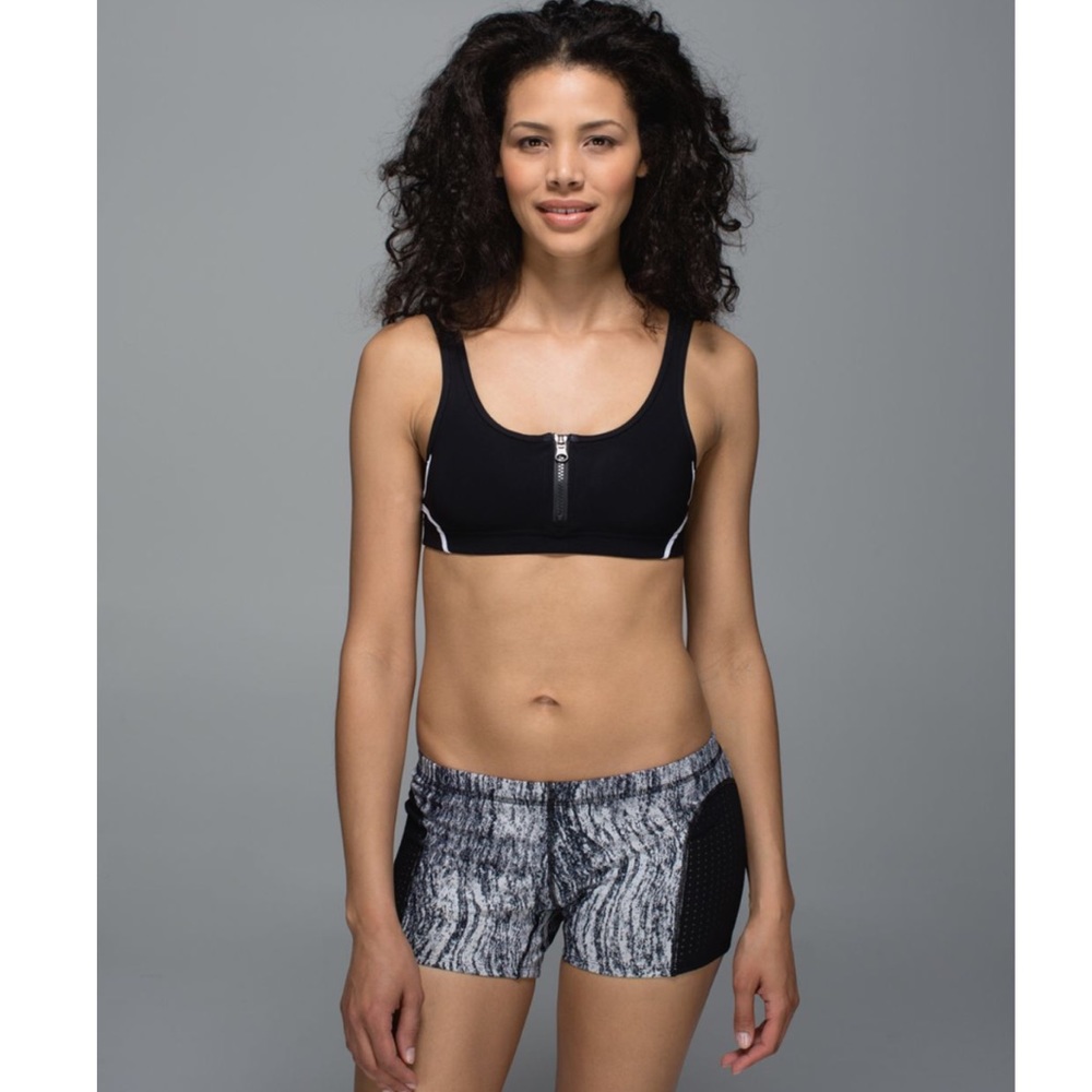Lulu Sweat 2 Swim Short- Texture Twist Black/White